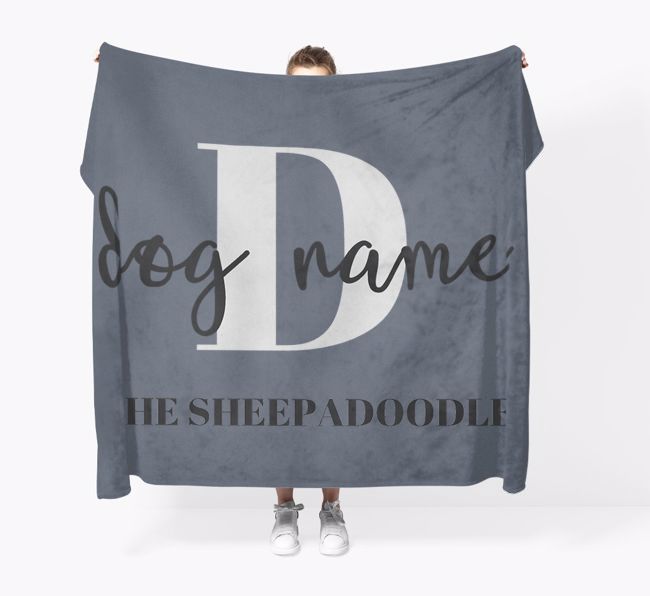Name and Initial: Personalized {breedFullName} Throw Blanket